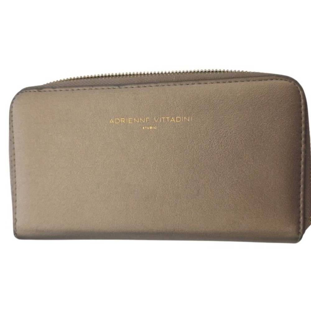 Adrienne Vittadini Studio Metallic Bronze‎ Zip Around Long Wallet Organizer